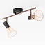 Industrial copper ceiling spotlight, 2-lights - Lincoln