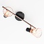 Industrial copper ceiling spotlight, 2-lights - Lincoln