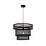 Industrial hanging lamp mat black - Chloe