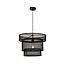 Industrial pendant lamp Chloe, matte-black
