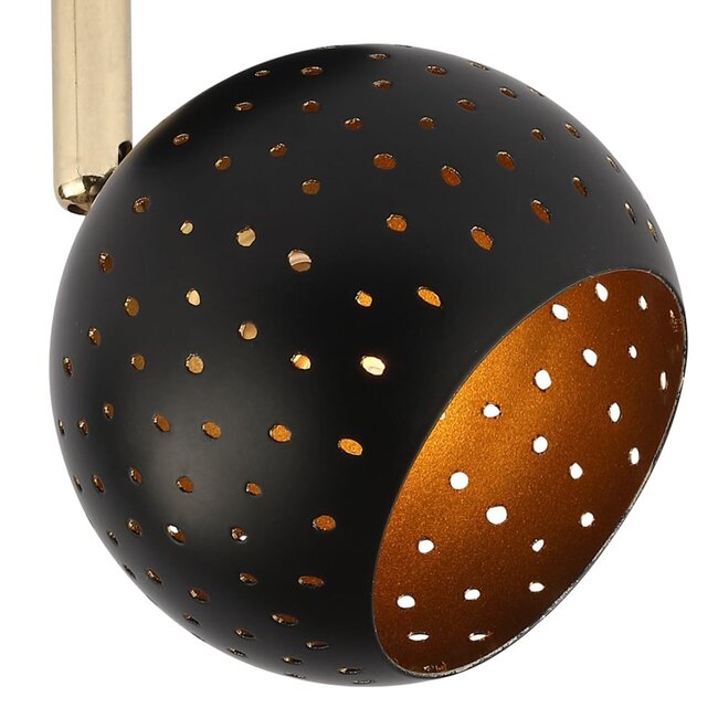 Modern ceiling spotlight matt black, 1-light - Lucinda