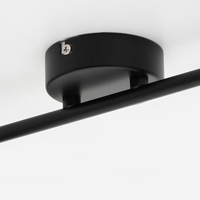 Industrial 2-light ceiling spotlight Gesa in smoked glass