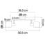 Industrial 2-light ceiling spotlight Gesa in smoked glass