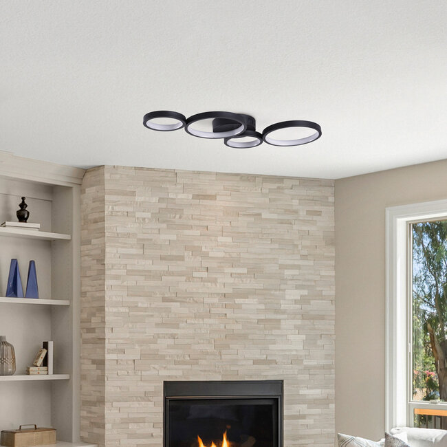 Modern ceiling light incl. 3-step dimming - Lynn (integrated LEDs)