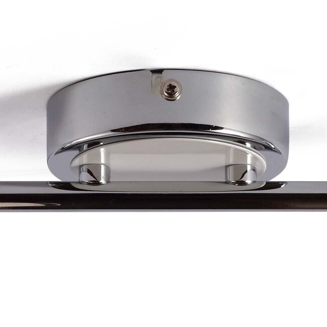 Modern ceiling spotlight silver, 2 lights - Crystal (E14 socket)