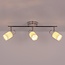 Modern ceiling spotlight silver, 3 lights - Kali (E14 socket)