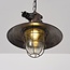 Industrial pendant lamp Fender in openwork black