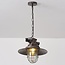 Industrial pendant lamp Fender in openwork black