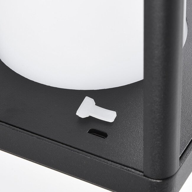 Rechargeable black table lamp - Luxor