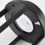 Rechargeable black table lamp Gleamy with integrated LED