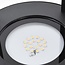 Rechargeable black table lamp Gleamy with integrated LED