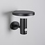 Modern solar wall light black with sensor - Dimmy