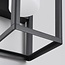 Solar outdoor wall light with sensor in black - Lucian