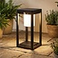 Solar outdoor floor lamp Kiran with sensor - black with integrated LED