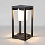 Solar outdoor floor lamp Kiran with sensor - black with integrated LED