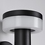 Modern solar outdoor wall light in black with sensor - Sandrine