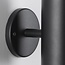 Modern black solar outdoor wall light with sensor - Chandler