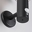 Modern black solar outdoor wall light with sensor - Kensington