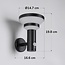 Modern black solar outdoor wall light with sensor - Kensington