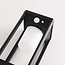 Solar outdoor floor lamp Sparky with sensor - black with integrated LED