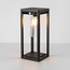 Modern solar floor lamp black with sensor - Illumina