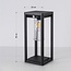 Solar outdoor floor lamp Illumina with sensor - black