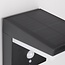 Modern solar wall light in black with sensor - Halo