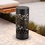 Black designer solar garden spotlight - Aurora
