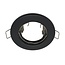 Vix modern round recessed spotlight in black