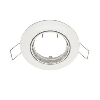 Modern tiltable recessed spotlight white - Ash