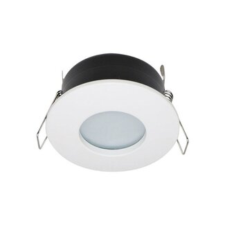 Modern round recessed spotlight white IP44 - Rex