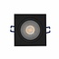 Black square recessed spotlight Lux