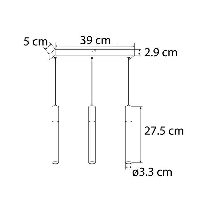 Ceiling light Mason with integrated LEDs