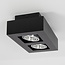 Luxurious 2-light black surface mounted spot - Benny