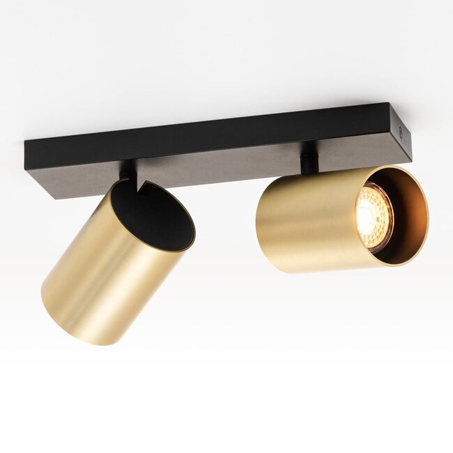 Ceiling lamp with golden spots - Pia