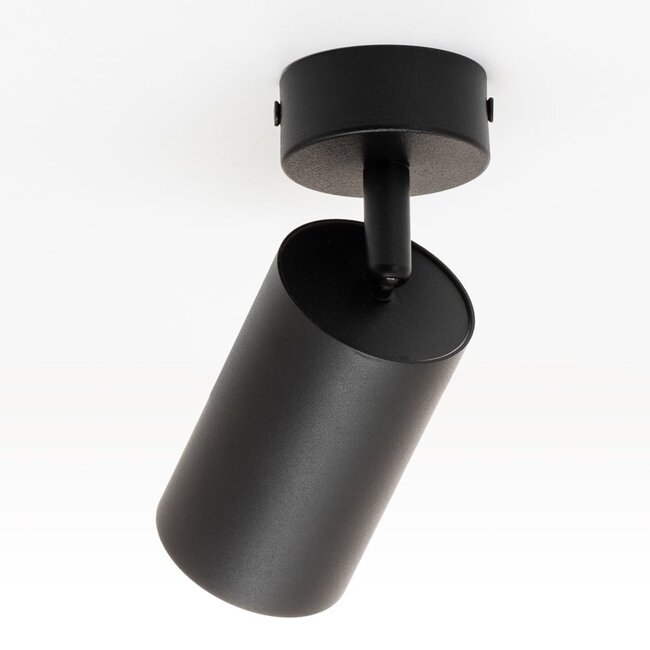 Modern ceiling spotlight black with gold - Nala