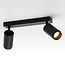 Modern matt black ceiling lamp - Dan