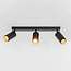 Modern mat black ceiling lamp - Eddy