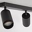 Modern mat black ceiling lamp - Eddy