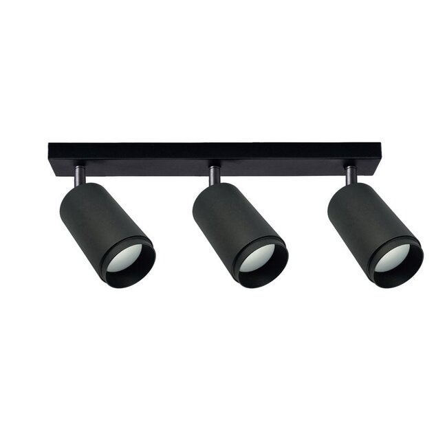 Modern ceiling light Eddy 3-light - matt black