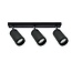 Modern ceiling light Eddy 3-light - matt black
