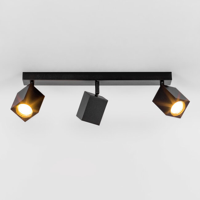Industrial ceiling lamp with 3 spots - Bas