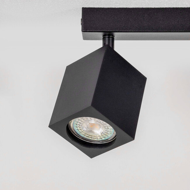 Industrial ceiling lamp with 3 spots - Bas