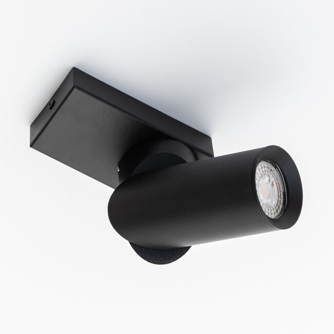 Industrial ceiling spotlight Eve - black