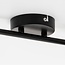 Modern 2-light ceiling lamp Mitch in black