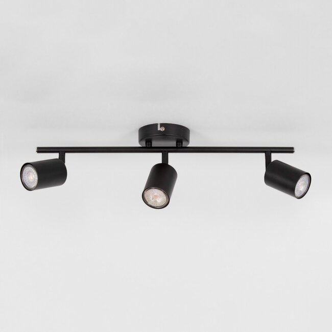 Modern 3-light ceiling lamp Mitchell in black