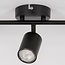 Modern 3-light ceiling lamp Mitchell in black