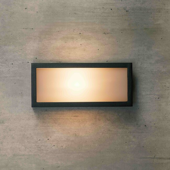 Calvin black outdoor wall light