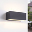 Modern outdoor wall light Kai - Black