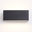 Outdoor wall light Kai - black with integrated LED